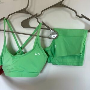 TLF Apparel green workout set